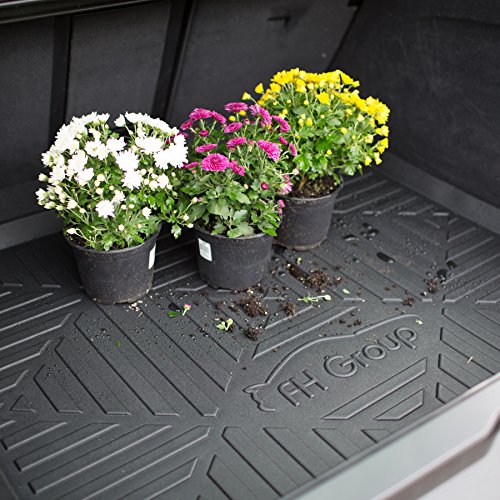 Fh Group F16407 Black 32" Premium Multi-Use Cargo Tray Liner W. Silicone Anti-Slip Dash Mat #TOP1