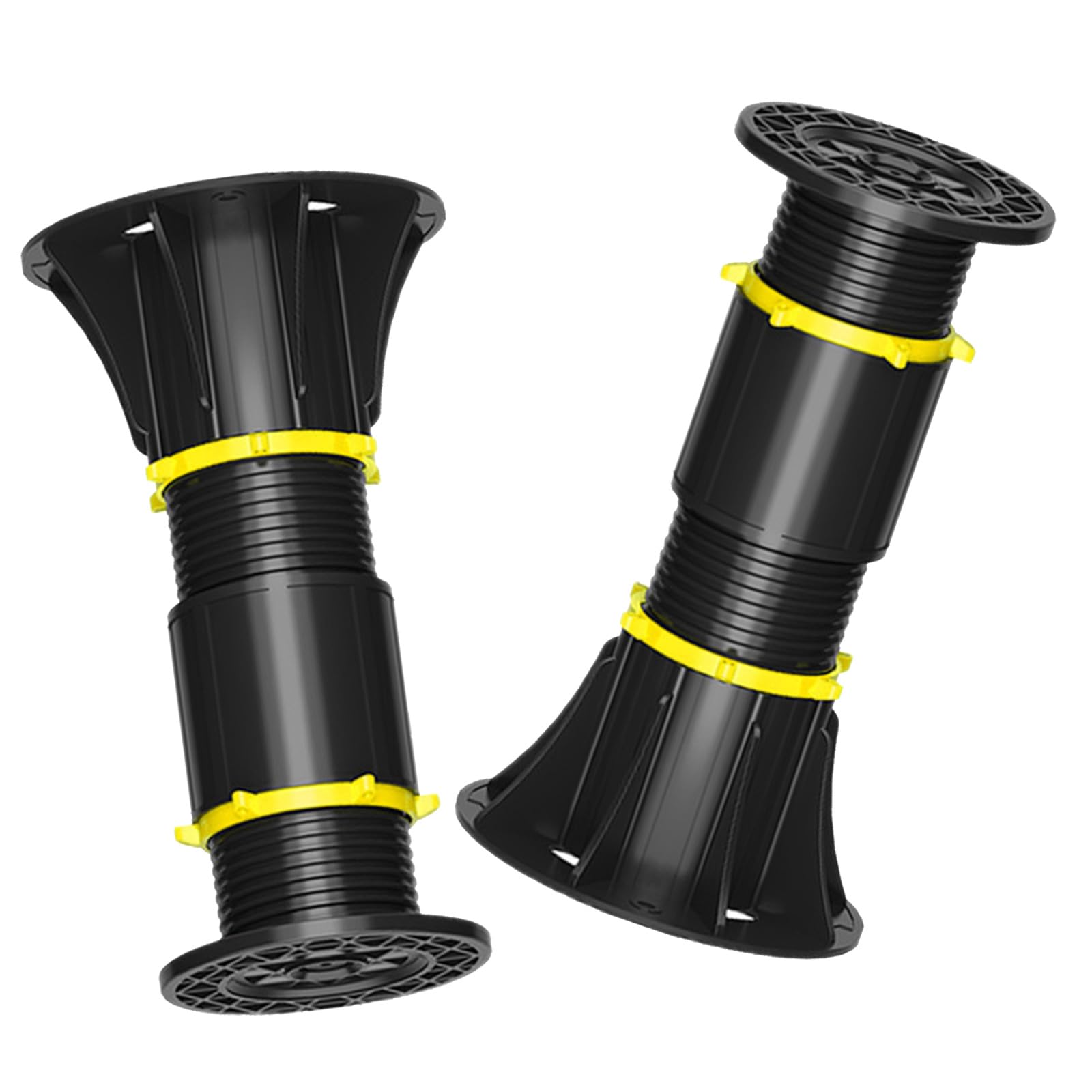 SaferCCTV 2 Pack Adjustable Height Bed Support Legs,Frame Center Support Leg Bed Furniture Board Support Center Slat Heavy for Bed Frame,Cabinet and Wooden Furniture (7.87