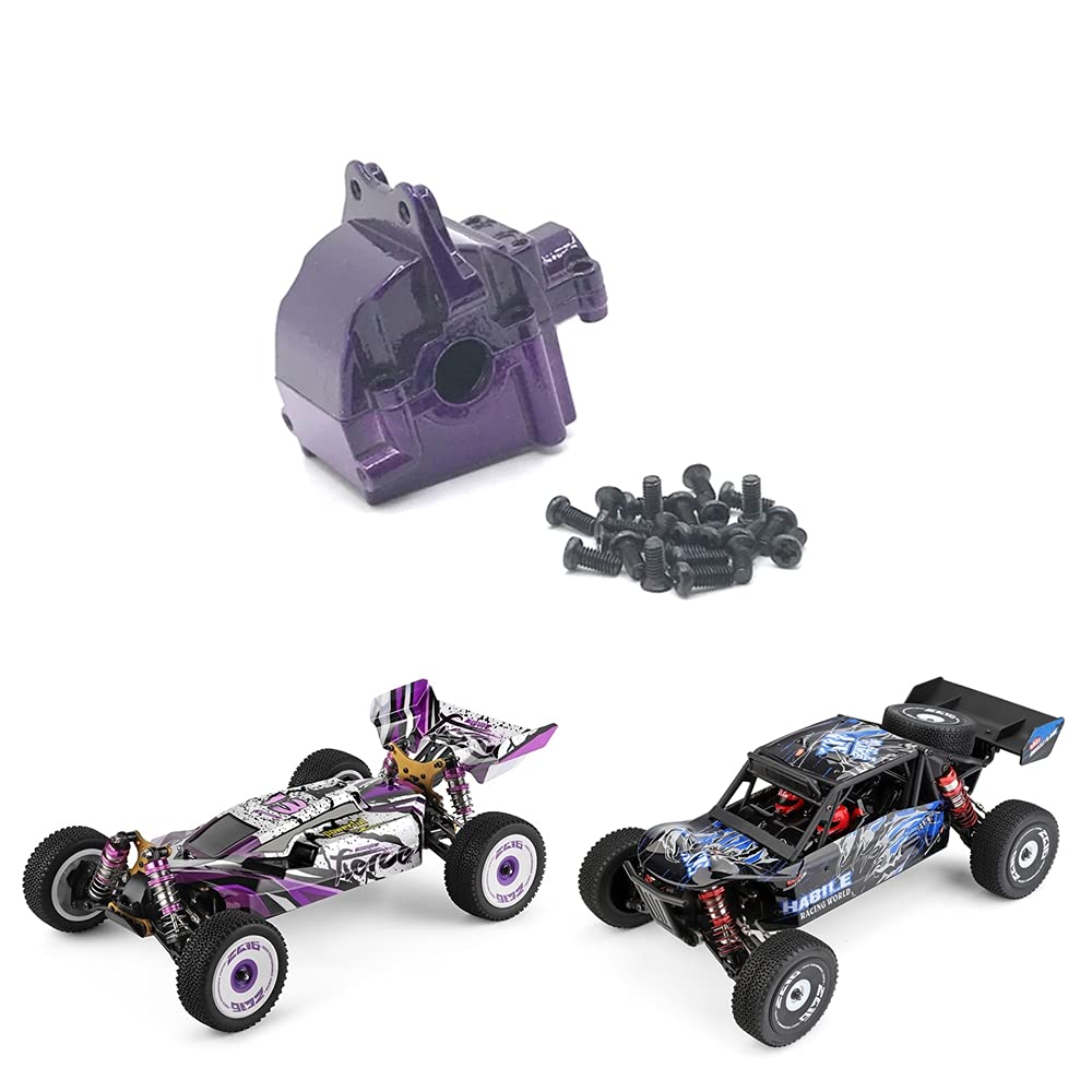 Lyzeous Metal Differential Gearbox Housing Cover for 144001 124019 124018 RC Car Upgrade Parts Accessories,2 pcs