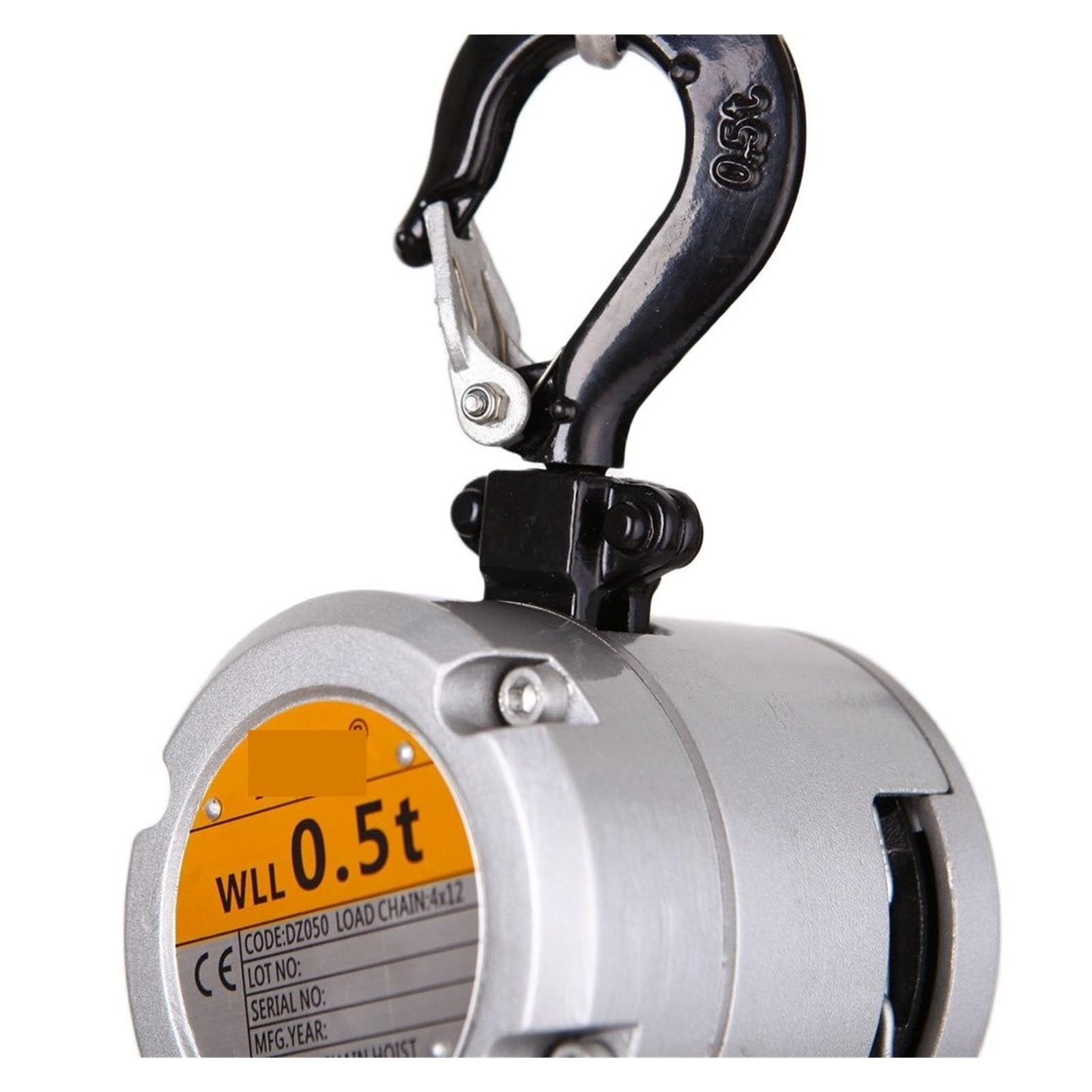 Kettenzug, Mini-Handkettenzug mit Hakenmontage, 0,25/0,5 Tonnen Kapazität, 3 m Hub, tragbarer manueller Hebelblock-Hebevorgang(0.25T)