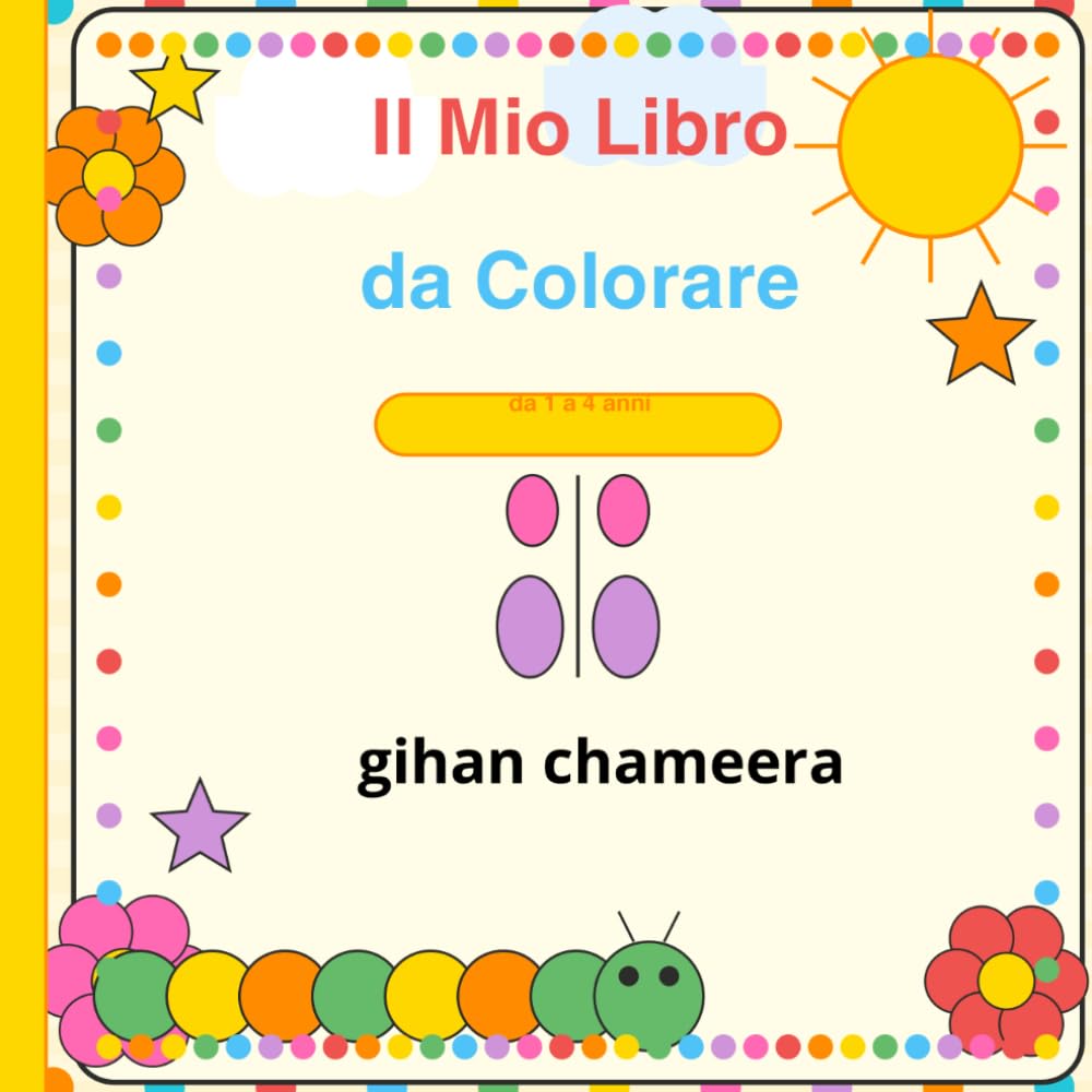 libro da colorare per bambini da 1 a 4 anni: Disegni semplici per i piccoli artisti