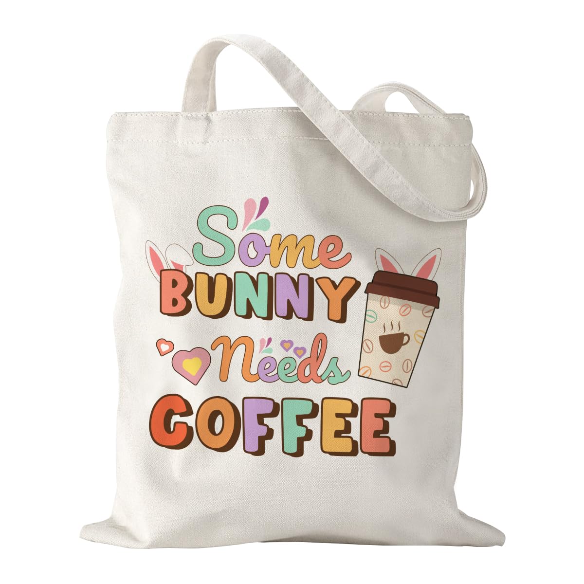 Sldpngo Aesthetic Easter Bunny Tote Bags for Women Mother's Day Easter Birthday Gifts for Friends Sisters