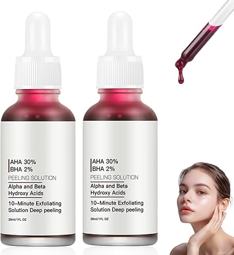 AHA 30% + BHA 2% Peeling Solution, 2PCS Peeling-Lösung AHA 30% + BHA 2%, Peeling