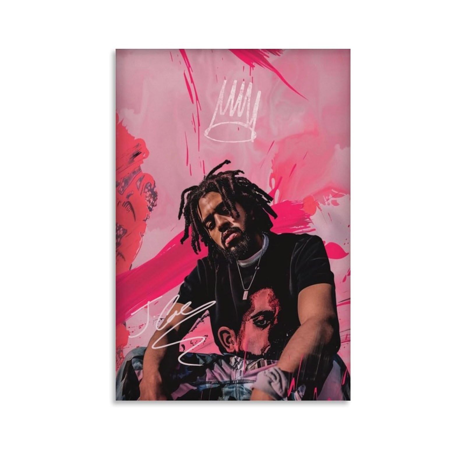 XinoutansJ Poster Cole Rapper Music Vintage Canvas Poster Wall Art Decor Living Room Bedroom Decoration Posters 12x18inch(30x45cm) Unframe-style-5