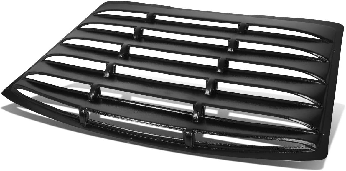 Auto Dynasty Rear Window ABS Vent Louver Style Windshield Sun Shade Cover Compatible with Ford Mustang Coupe 94-04