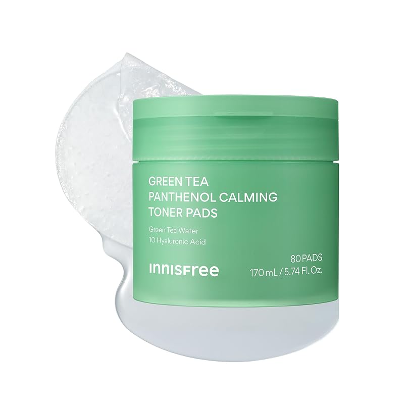 innisfree Green Tea Panthenol Pads Tonificantes para o Rosto