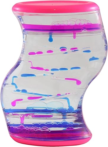 Miniatura 3 de Curious Minds Busy Bags 1 temporizador de goteo dual de líquido – Tarro de calma – Movimiento calmante y calmante – Temporizador líquido juguete