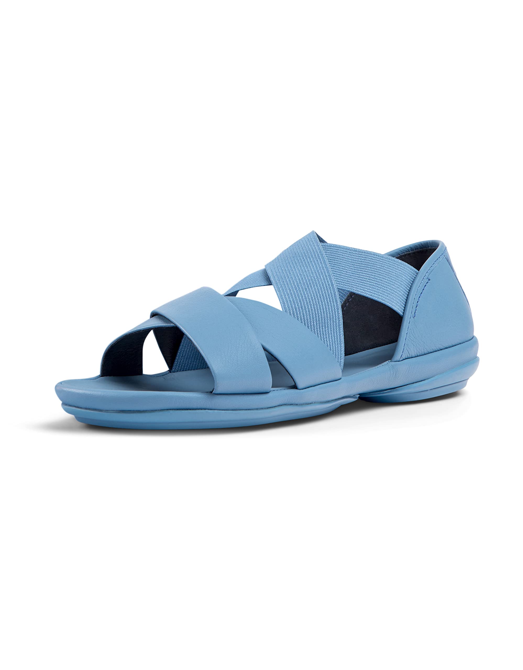 Camper Women's Right Nina K201367 Flat Sandal, Blue, 7 UK