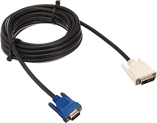 C2G 26955 DVI Male to HD15 VGA Male Video Cable, Black (9.8 Feet, 3 Meters)