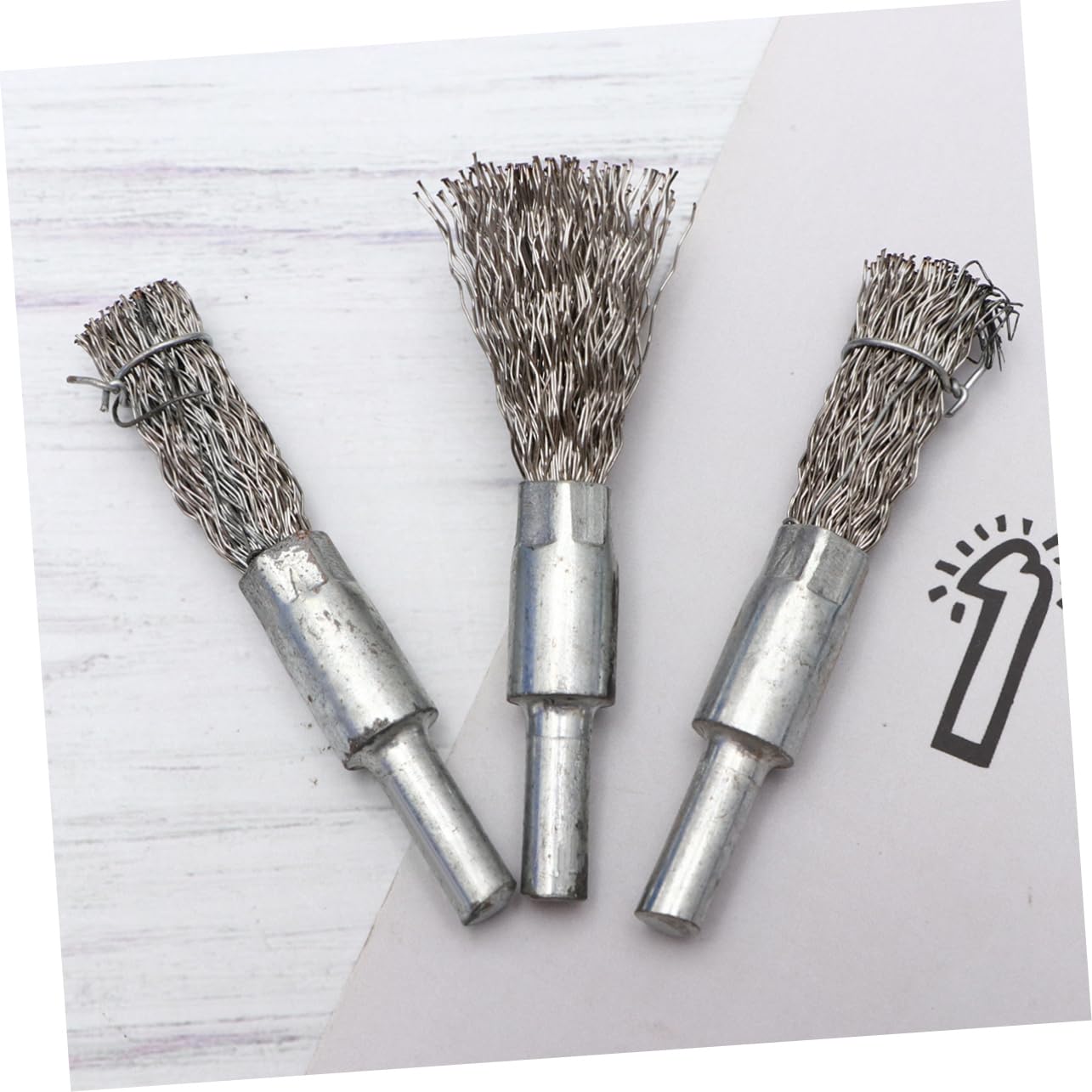 WOFASHPURET 5Pcs Durable Stainless Steel Polishing Brush for Electric Drill Test Tube Cleaning Surface Grinding for Removal and Long Lasting Wire Brush Heads