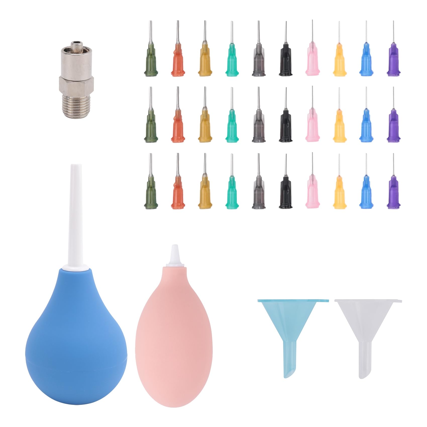 ximie Ceramic Tip Applicator Bottle Metal Ceramic Tip Applicator Bottle for Pottery Glaze Sliding Tail Pottery Glaze Squeeze Bottle for Clay Supplies