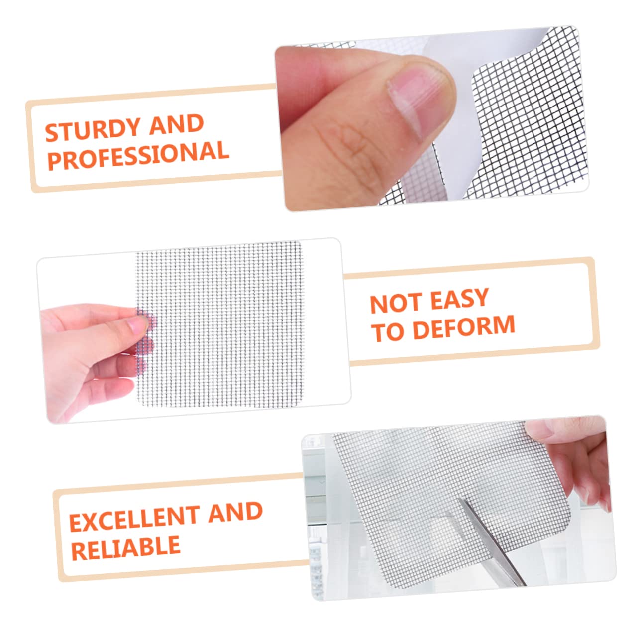 LIFKOME 30sheets Window Screen Repair Mesh Patch Self-Adhesive Screen Repair Kit for of Tears and and Doors and Easy to Use