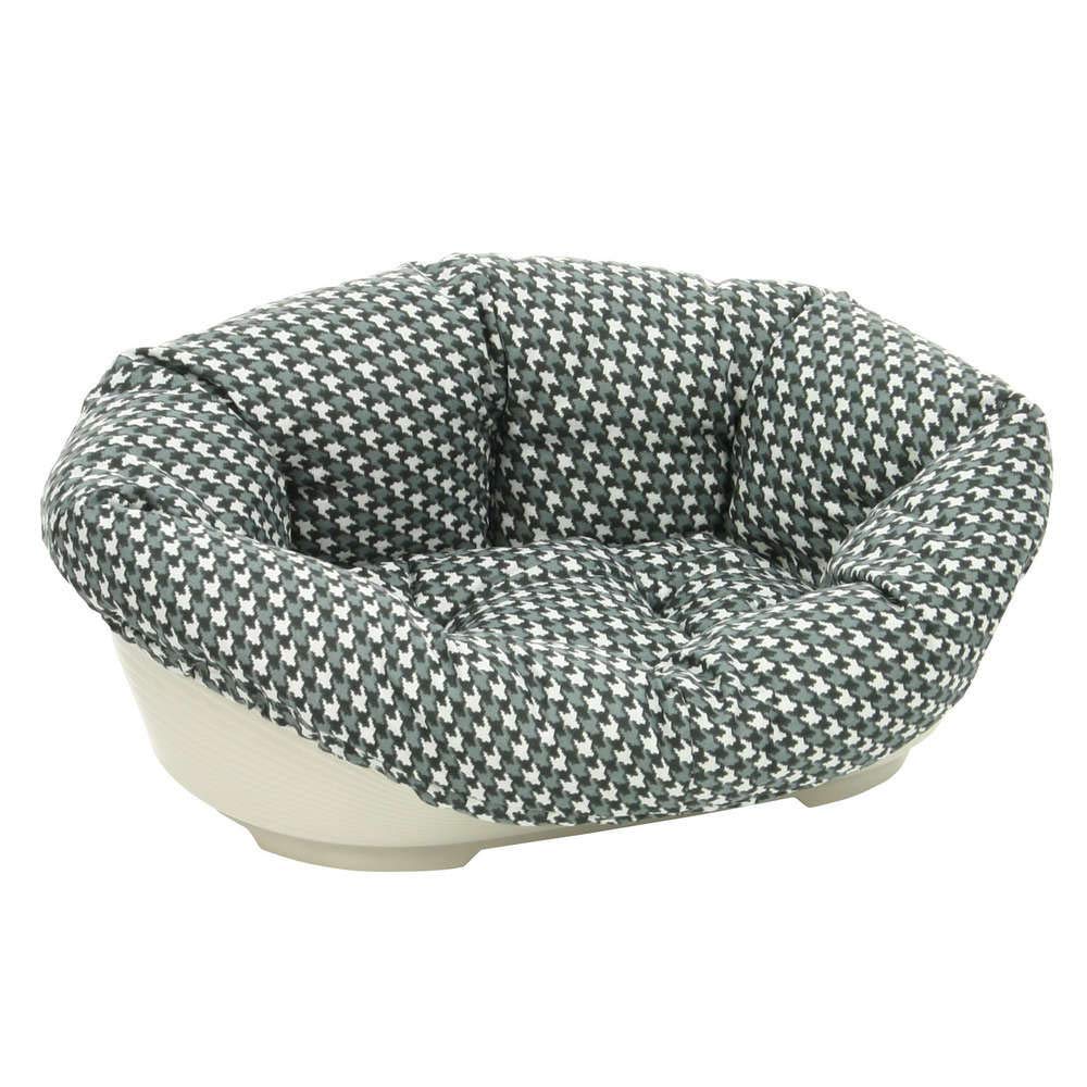 Ferplast Cuscino per Cuccia Cane SOFA' 8, in Cotone, Materassino Cuscino Imbottito per Lettino per Cani da Interno, Ricambio per Cesta in Plastica Cani, 85 x 62 x h 28,5 cm, Marrone