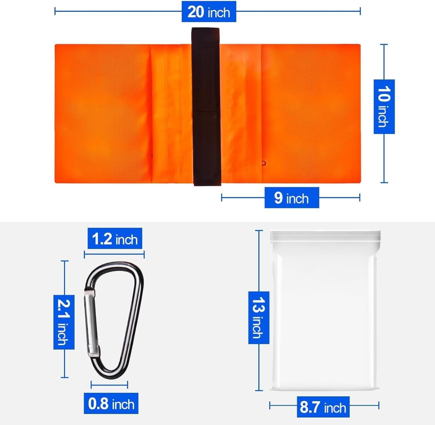 EMART Sacchi di Sabbia per Uso Intensivo Arancione Borsa peso Studio Fotografico Design a Bisaccia per Cavalletto Fotografico, Treppiede Leggero,Set Cinematografici, Produzioni dal Vivo -4 Confezioni