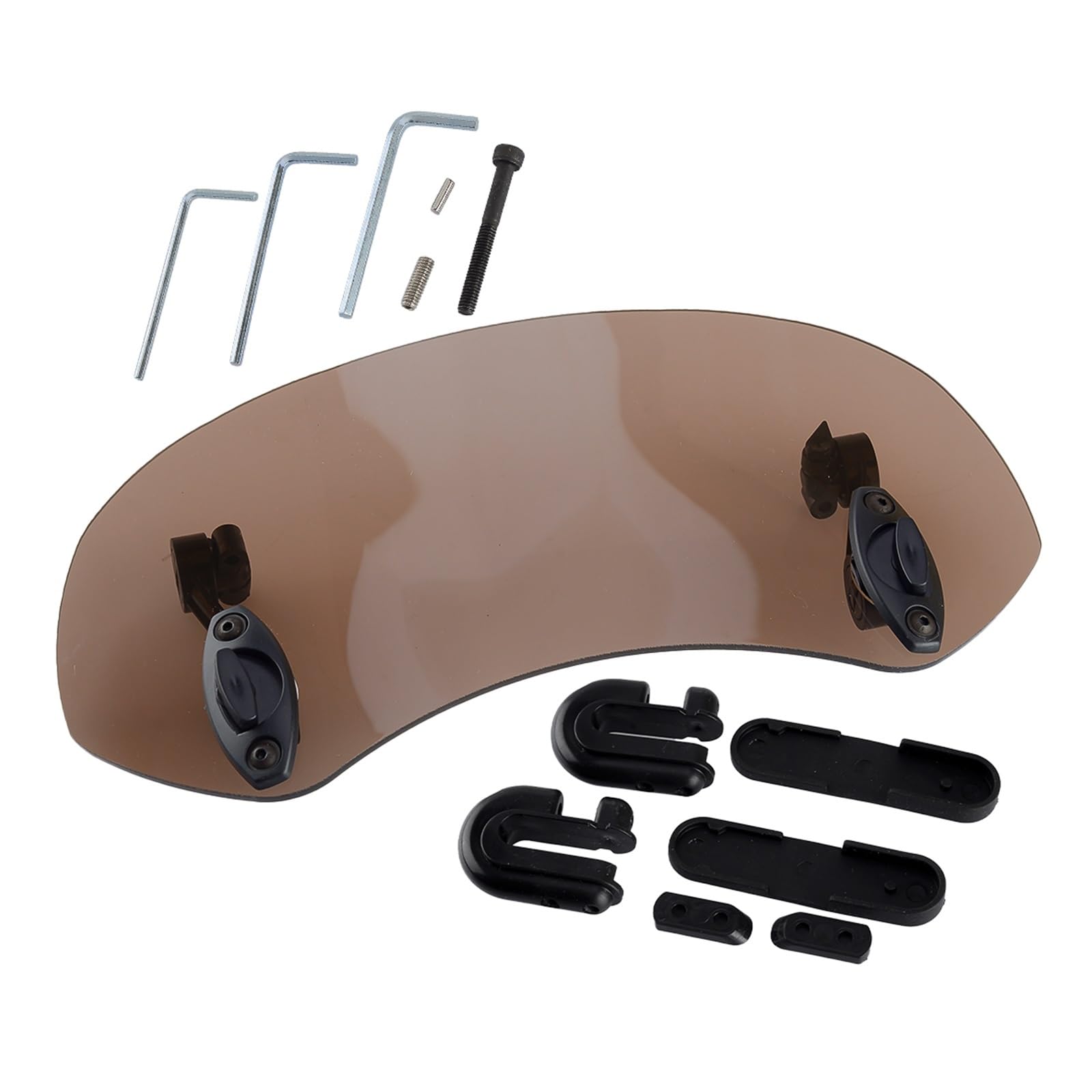 Deflettore Vento Parabrezza Anteriore Universale Per Moto Parabrezza Deflettore Estensione Spoiler Accessori Clip Su Plastica Fumé Regolabile Parabrezza Cupolino