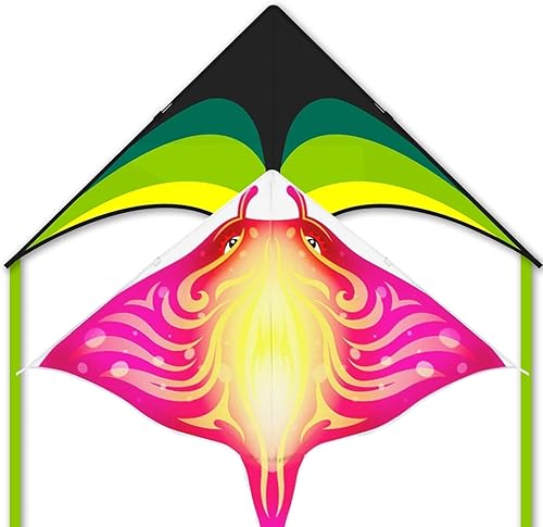 Mint's Colorful Life Cometa de pez diablo y cometa Delta para niños y adultos