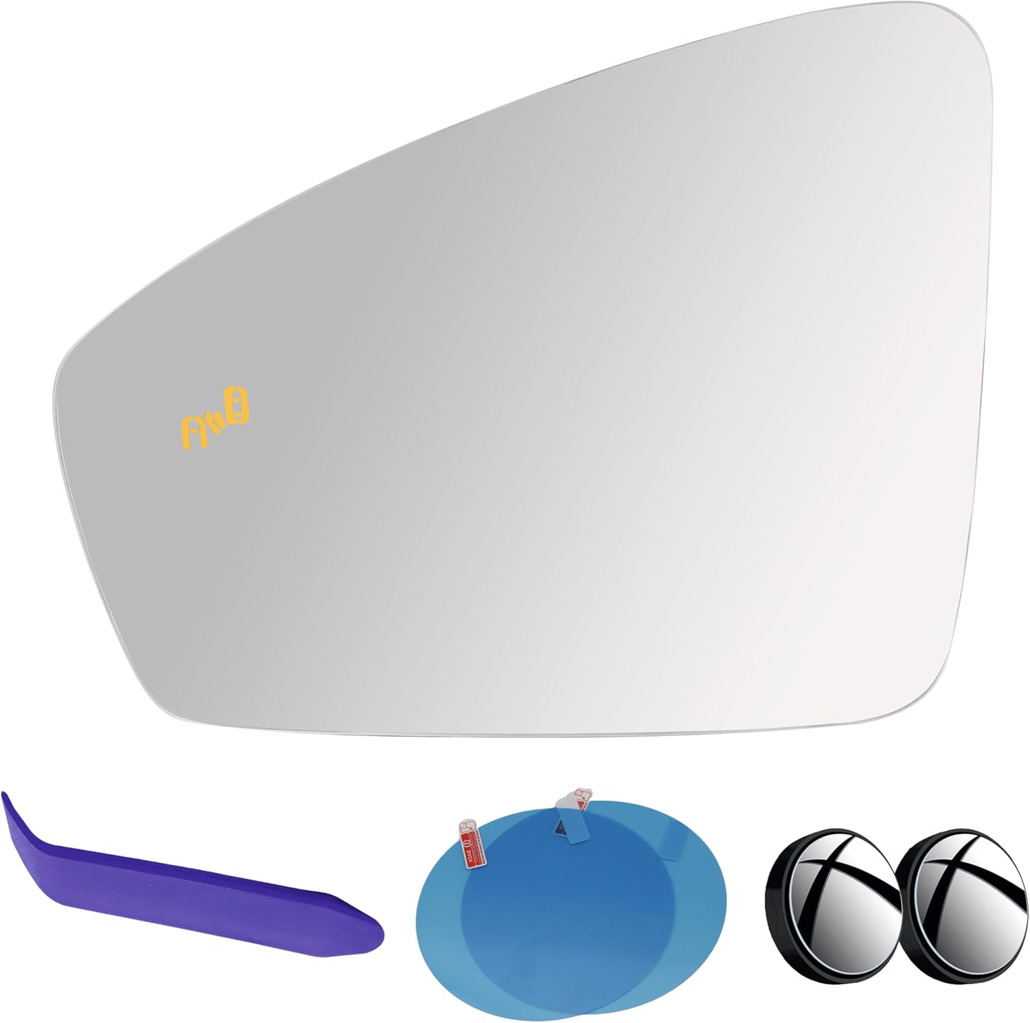 EAP Driver Side Mirror Glass Compatible with Volkswagen Tiguan 2018-2024, Heated With Blind Spot, 5NN857521A