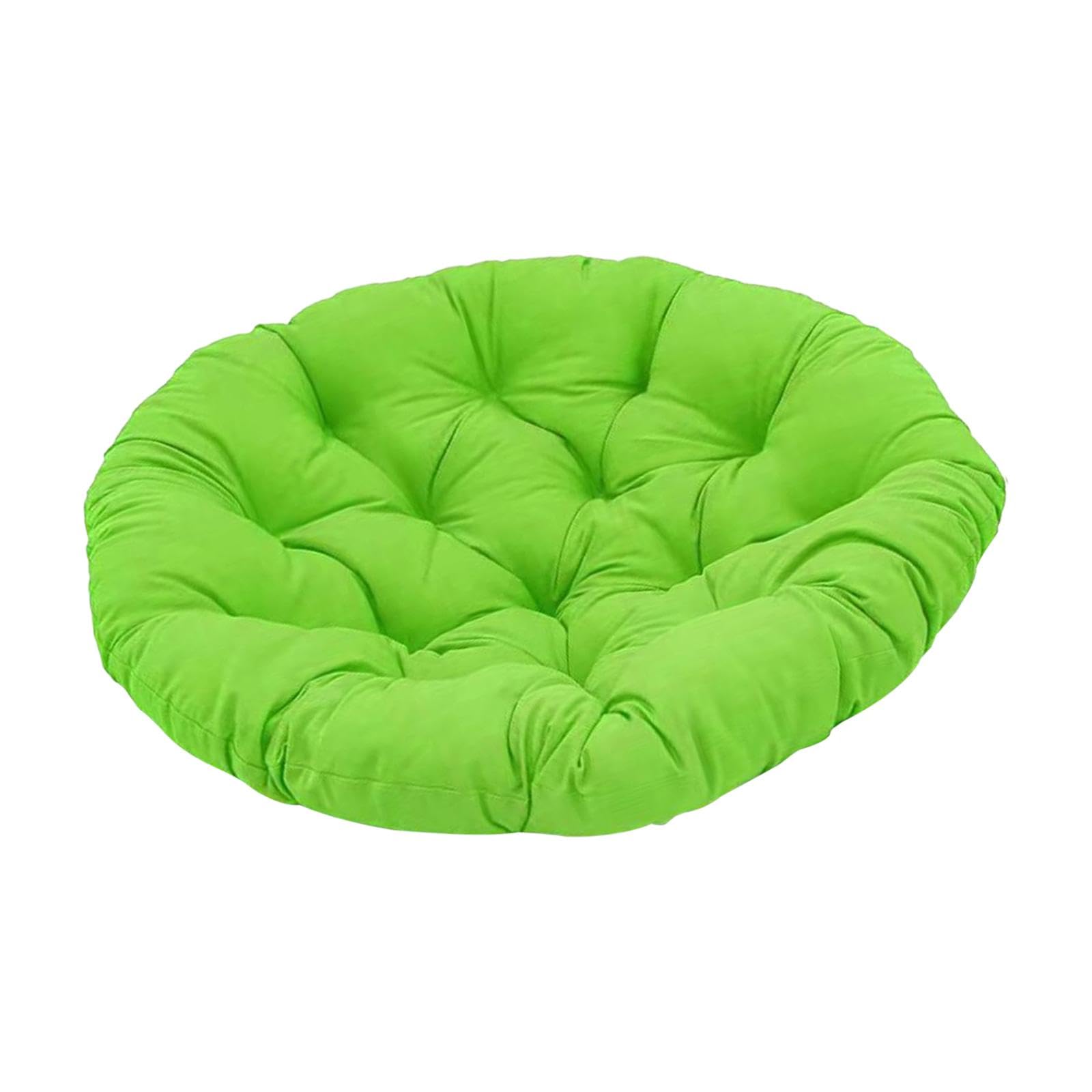 Hammock Chair Cushion 60cmx60cm Egg Swing Chair Cushion for Home Porch Patio Green-image-3