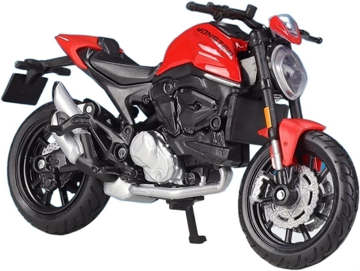 HTASFCI Motorcycle Model for Ducati 2021 Monster Plus, 1200S 2014, 1:18 Alloy Die-Cast Motorcycle Model Simulation Bike Street Racing Replica Gift(Monster 2021)