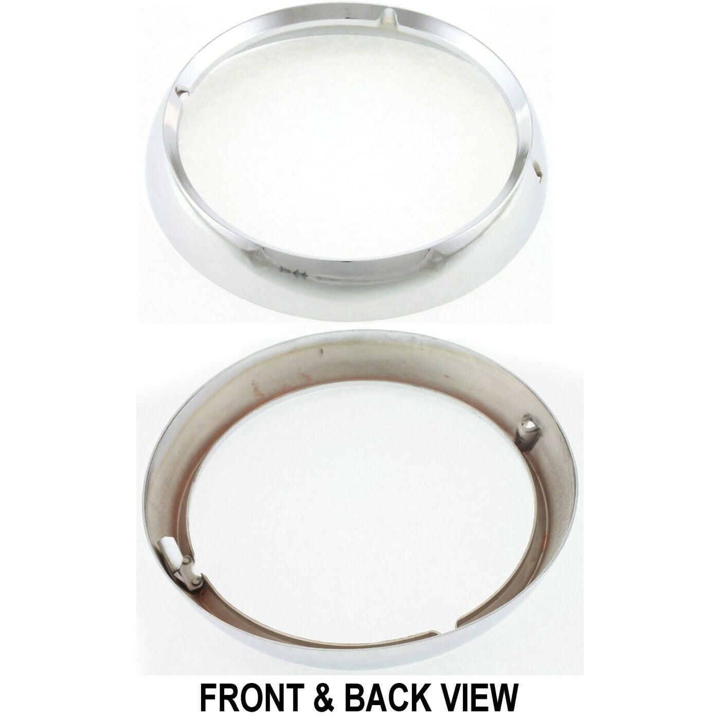 Wangcmcol Headlight Door Set for Jeep for CJ5 1971-1983 for CJ6 1971 1975 for CJ7 1976-1986 for Scrambler 1981-1985 Left & Right 2pc Chrome 10976941 J5460087