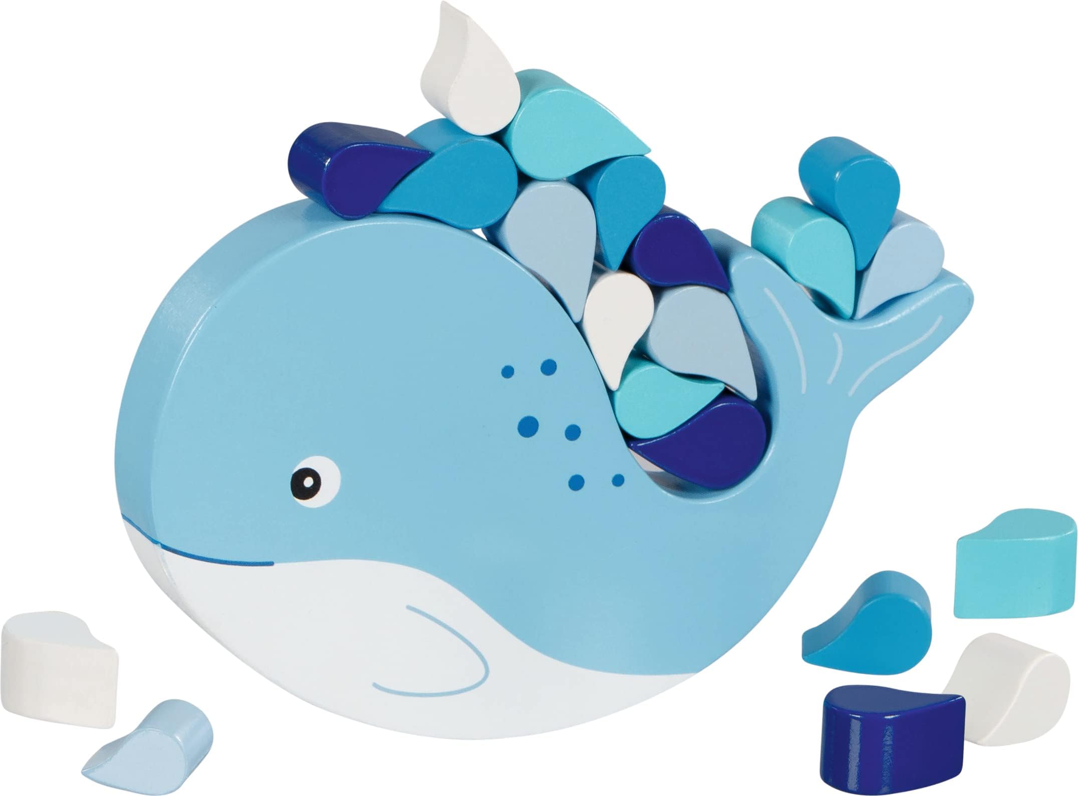 Goki 56664 Whale Balance Game Skill, Multicoloured
