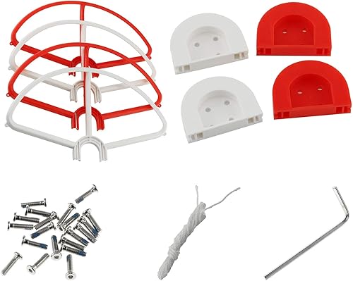 DGZZI Protector de hélice para Phantom 3, color rojo y blanco