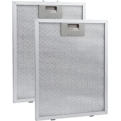 Nordun Filtro de Grasa Universal para Campana Extractora de Cocina -Respiradero Filtro Metálico cocina Cooke & Lewis (Plata, 320 x 260 mm)