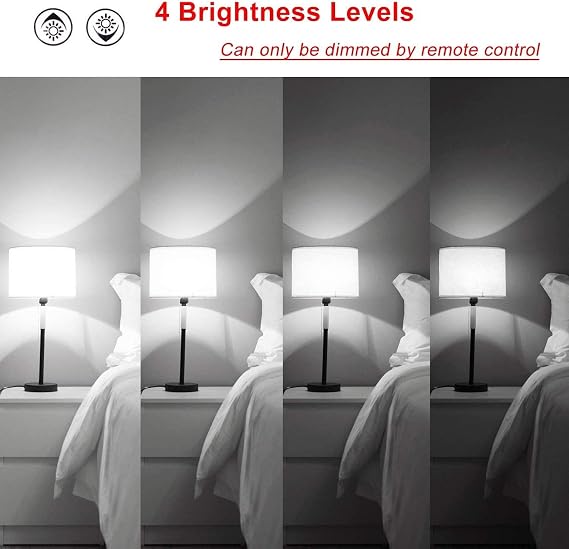 2 Pack E27 Colour Changing Light Bulb 10W RGBW LED Light Bulbs Mood Lighting with 21key Remote Control with Memory Function,12 Color Choices for Home, Party, Bar, Disco KTV, Stage Effect Lights [Energy Class E]