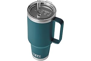 Rambler 42 oz Tumbler with Handle and Straw Lid: Your Refreshing Hydration Companion in Teal
