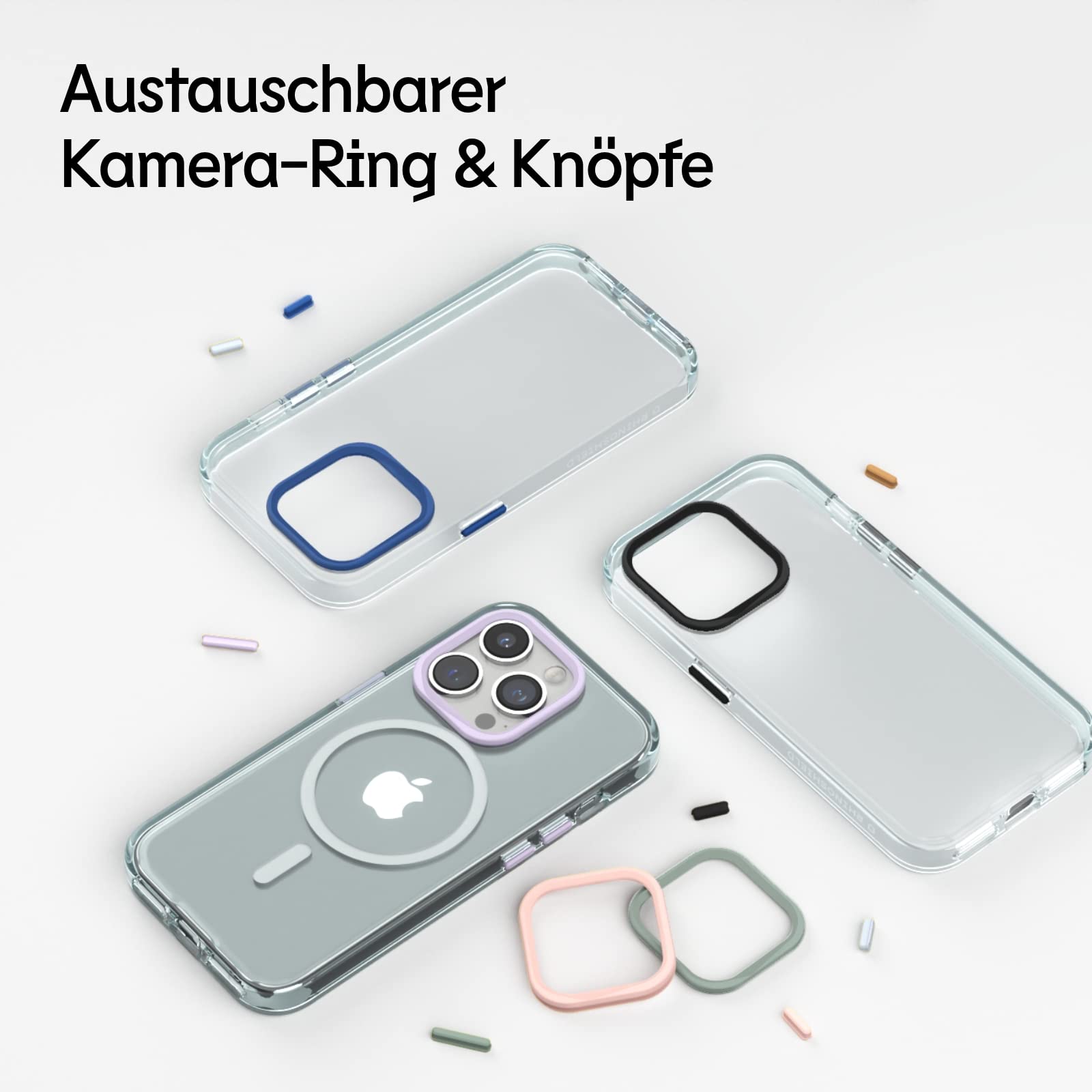 RhinoShield Clear Hülle für MagSafe für iPhone 14 Plus | Starker Magnet, Anti-Vergilbung, transparent, hohe Klarheit, stoßfest, Fallschutz nach Militärstandard