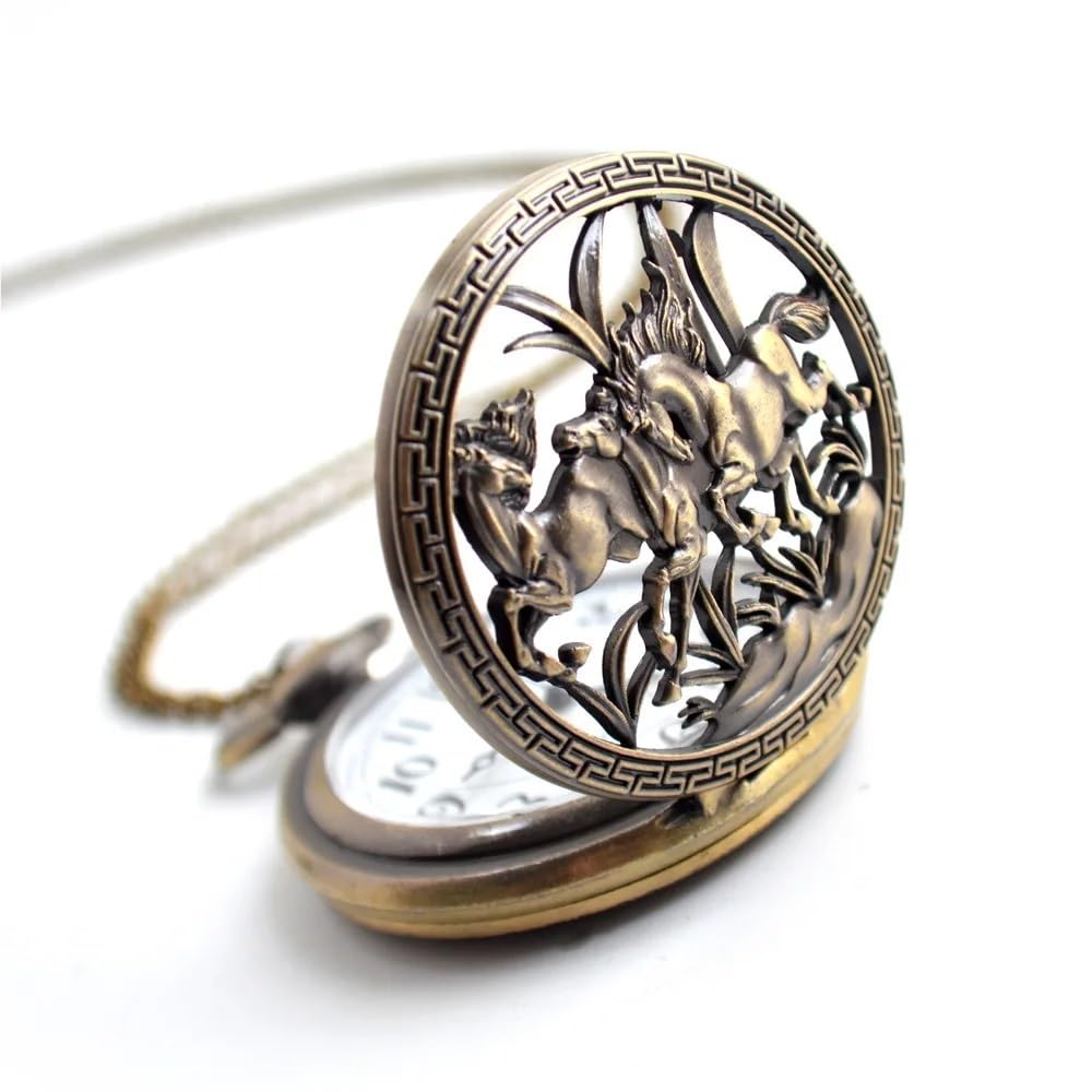 Orologio da Tasca Meccanico Steampunk con Catena, Stile Vintage, di Lusso, for Uomo, Regalo