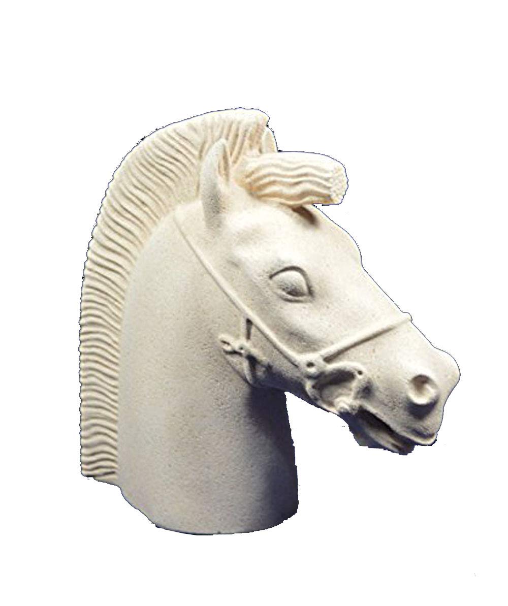 Horse head sculpture - Symbol of Wealth - Prosperity