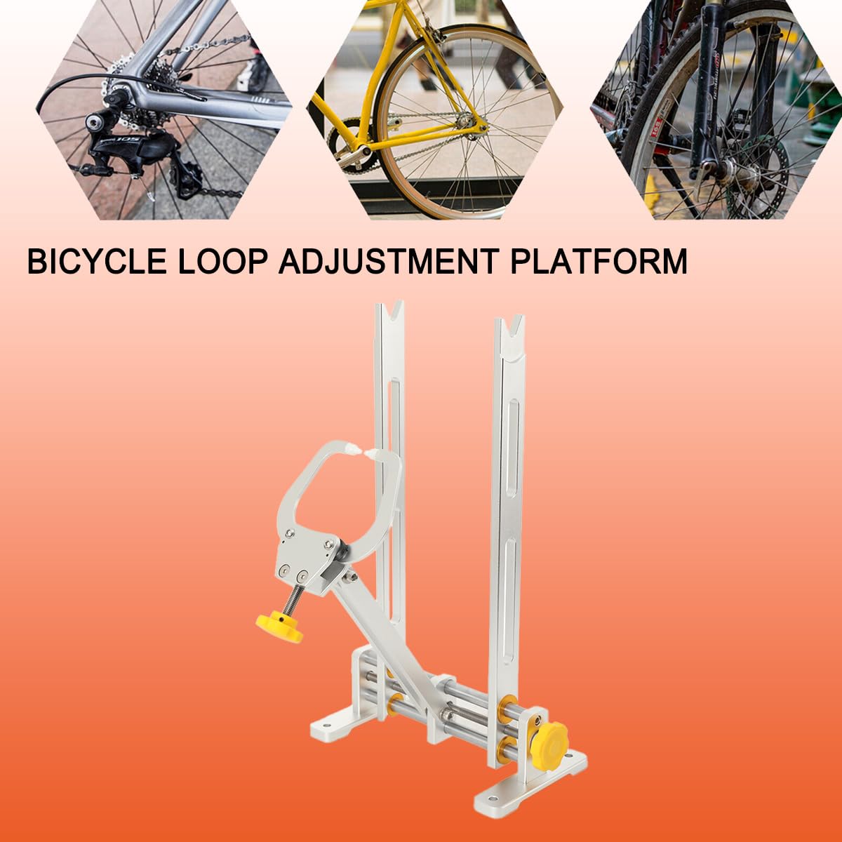Soporte de centrado para llantas de bicicleta, soporte central de bicicleta ajustable de 10 a 29 pulgadas de diámetro, para reparación de juegos de ruedas, bicicletas de montaña, bicicletas de