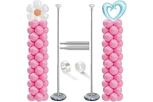 Balloon Column Stand Set: Celebrate in Style with Adjustable Arch and Tower Versatility