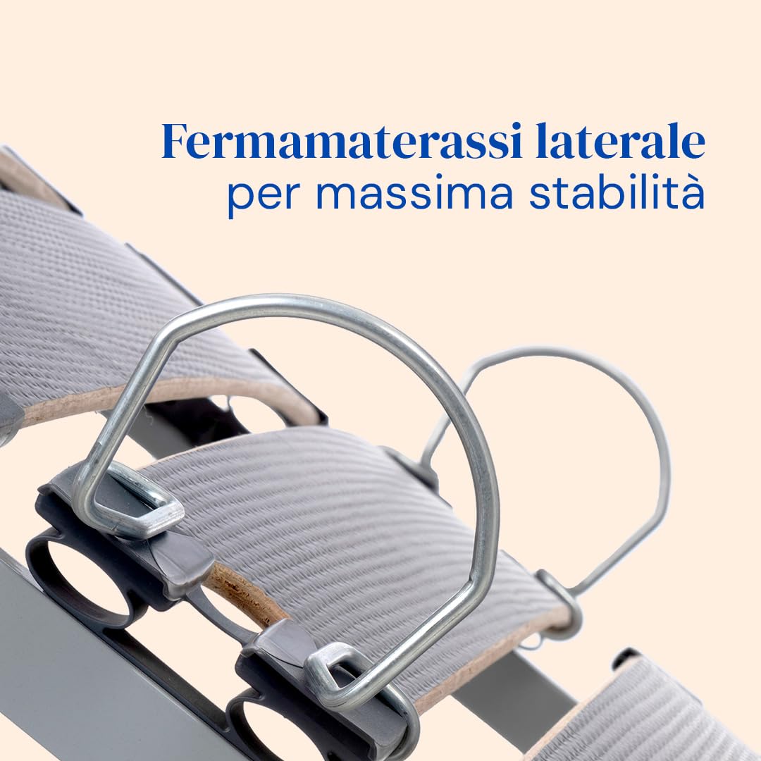 Geriafy – Letto elettrico regolabile con materasso Professional HR, Fodera impermeabile | Telecomando wireless (90x190 cm, Sponde letto)