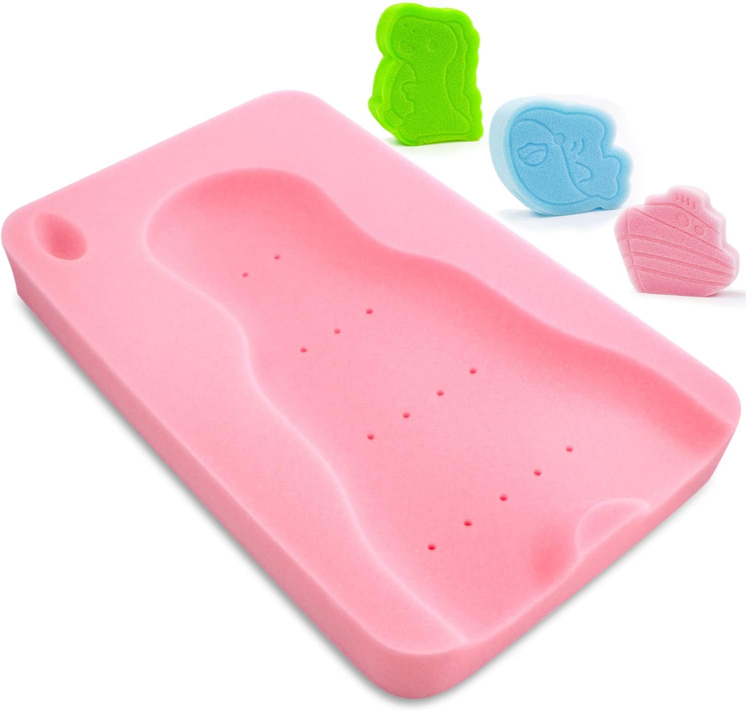 Soft Infant Bath Sponge Skid Proof Baby Bath Mat