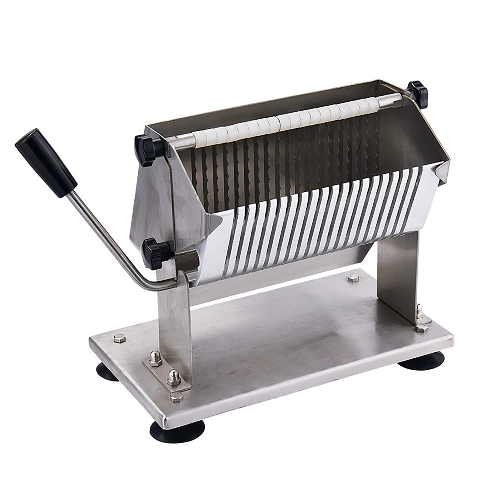Máquina cortadora de Carne Comercial - Cortadora de Salchichas y Salami de Primera Calidad para Cocina, Restaurante y supermercado. Diseño de Guillotina eficiente y Duradero.