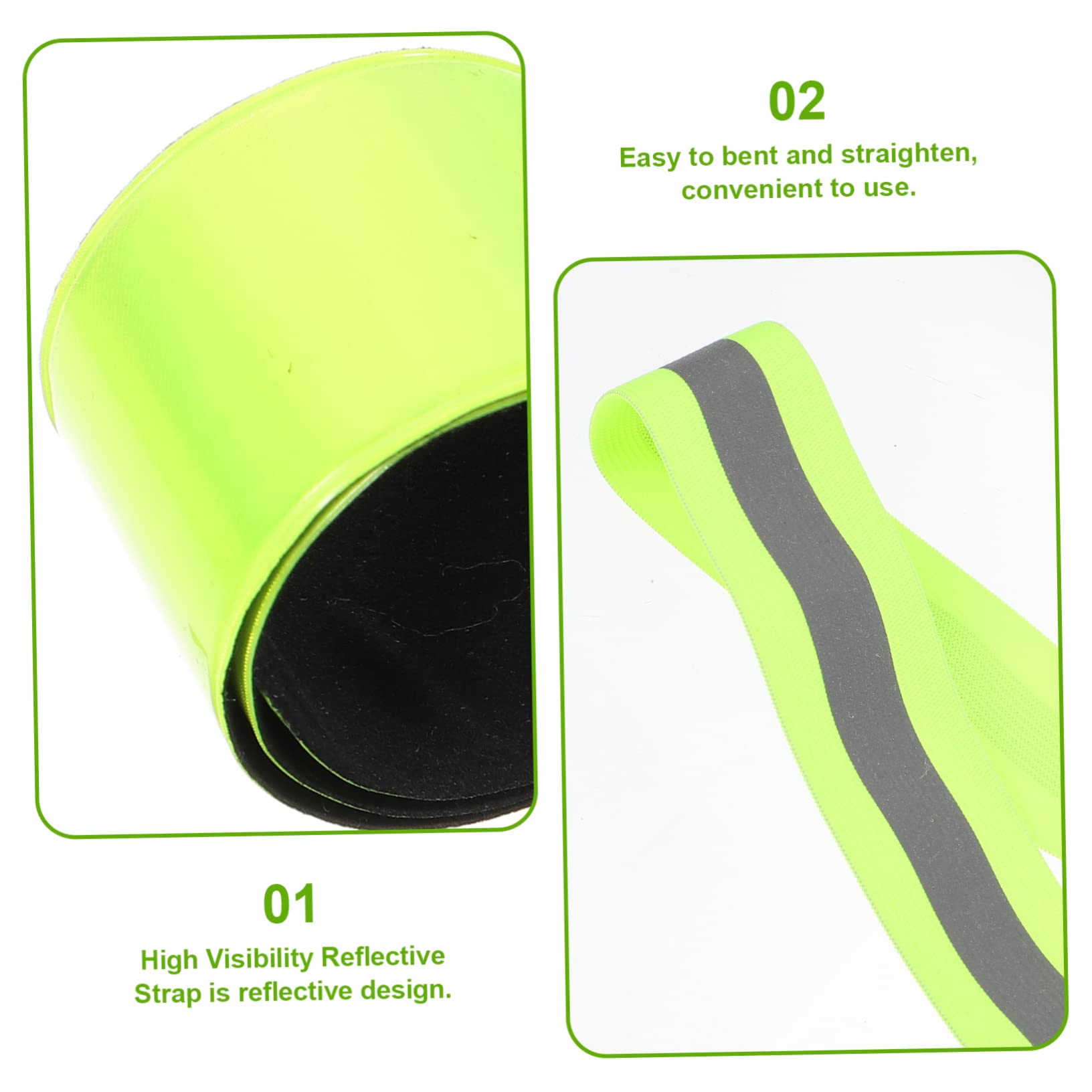 HANABASS Fasce Riflettenti per Corsa Notturna Cintura Bracciali Sicurezza per Jogging e Materiale e visibilità