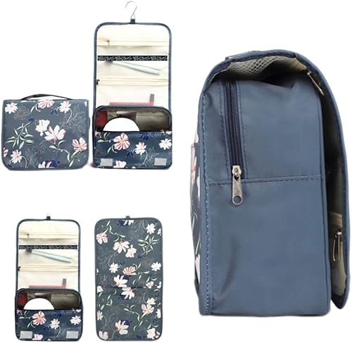 Miniatura 4 de Trawila Neceser colgante de viaje bolsa de cosméticos organizador de maquillaje para hombres y mujeres con gancho resistente Cian Moda