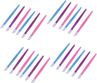 FRCOLOR 216 Pçs Bastão De Plástico Para Unhas Polonês Azul Limpador De Unhas Esmalte Rosa Ferramenta De Manicure Empurrador De Unhas Empurrador De Cutículas Esfregador De Ferramentas Rosa