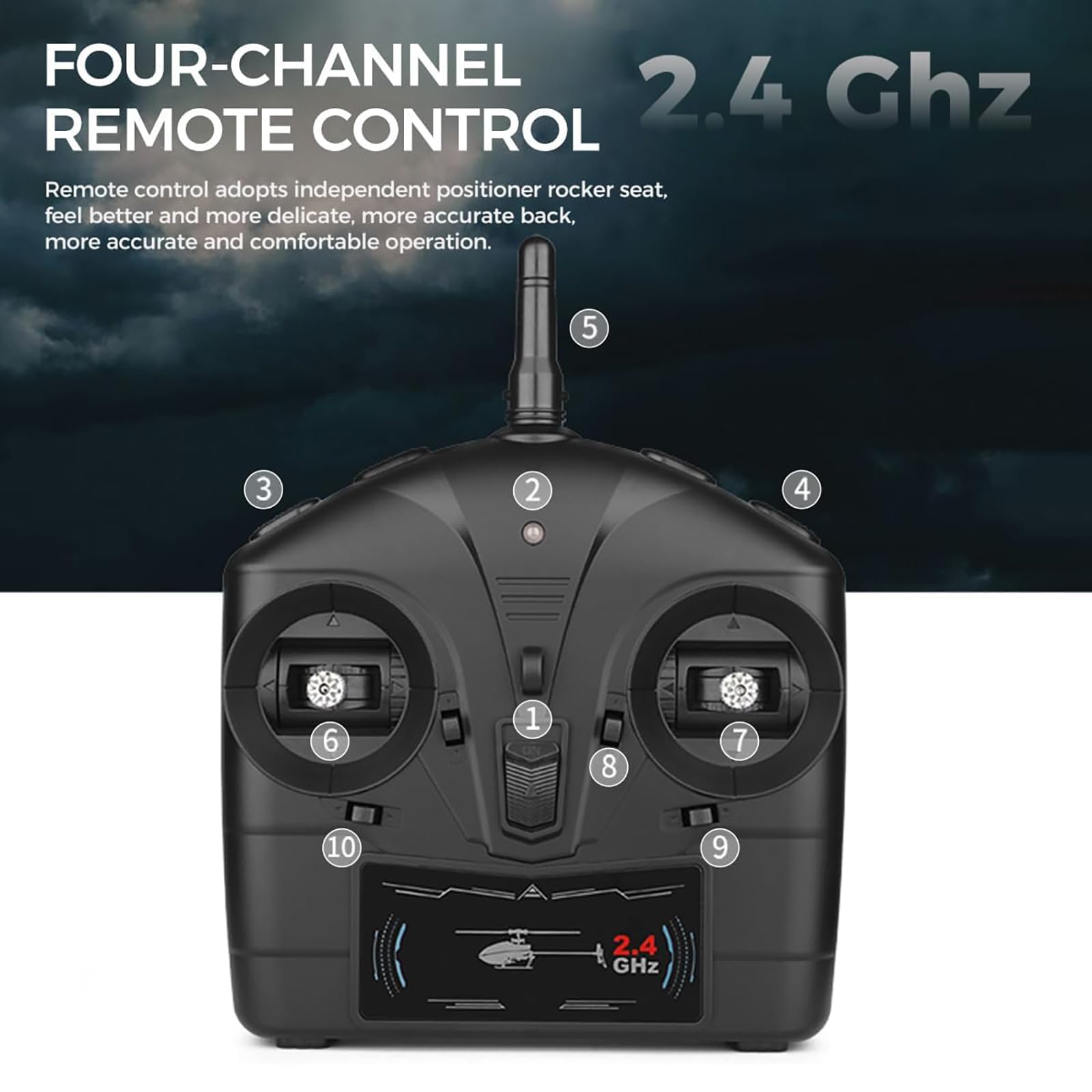 Generico Elicottero radiocomandato WL K170, 4 canali 2.4G Flybarless UH-60L RC Aereo Militare con Volo stazionario in Quota, Motore brushless per Adulti, Aereo RC giroscopico a 6 Assi