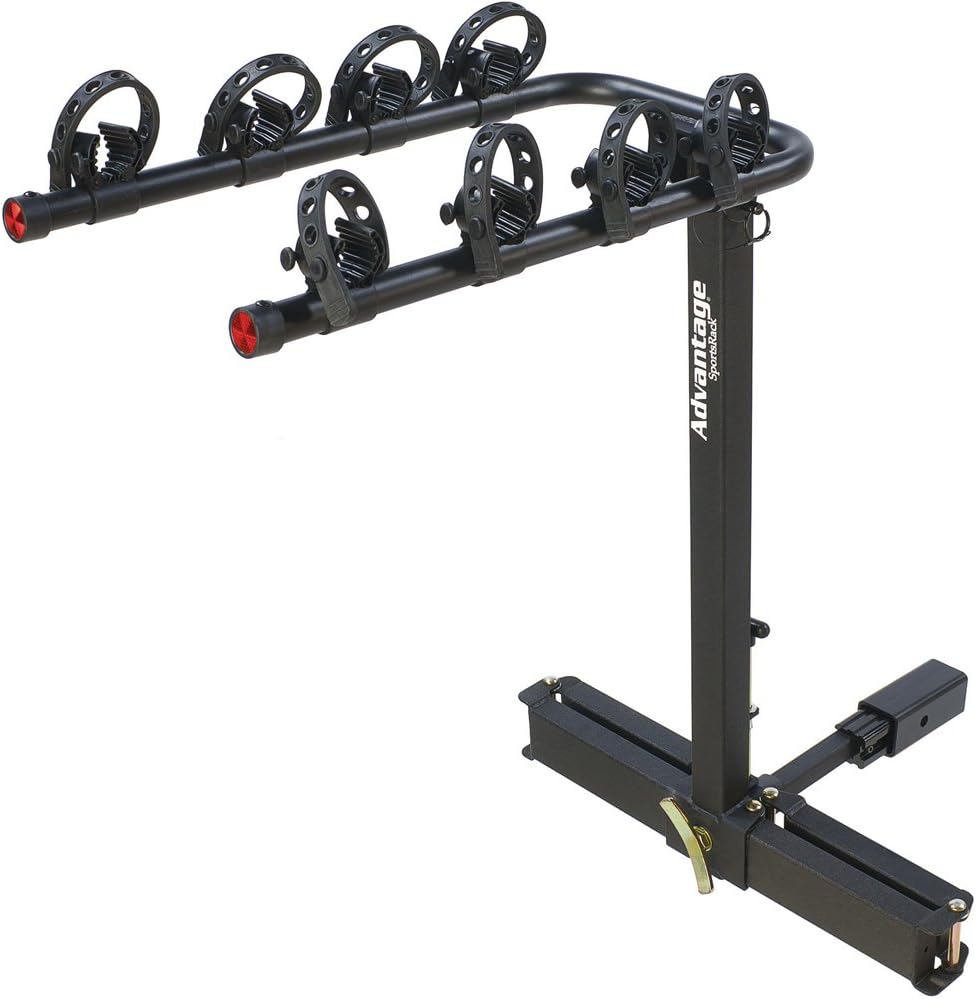 HeiningerAutomotive 2110 Advantage SportsRack glideAWAY2 Deluxe 4 Bike Rack Carrier