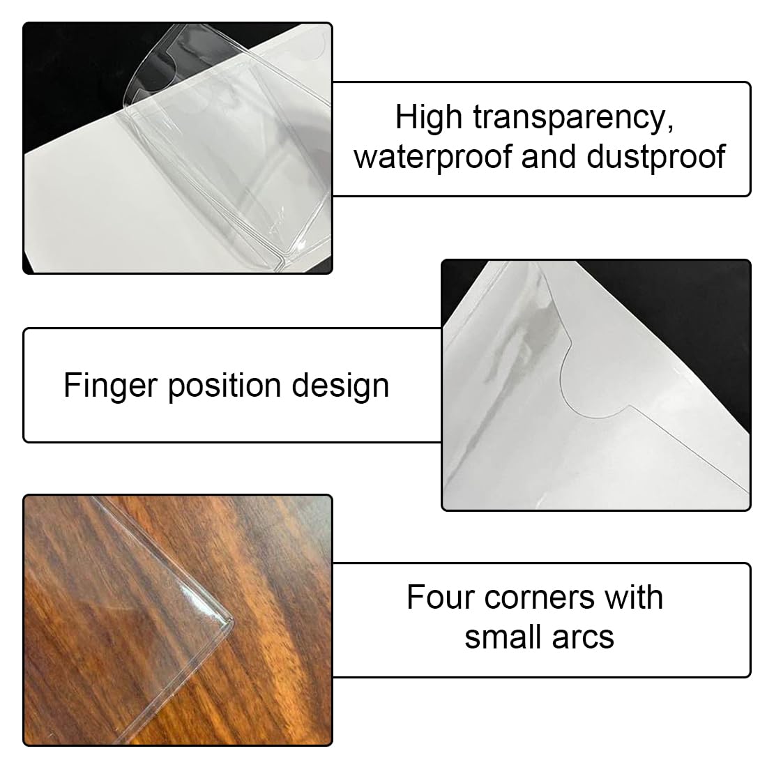 Porta Assicurazione Auto Adesivo 5 Pezzi - 10x8cm, Trasparente, Impermeabile, Parabrezza