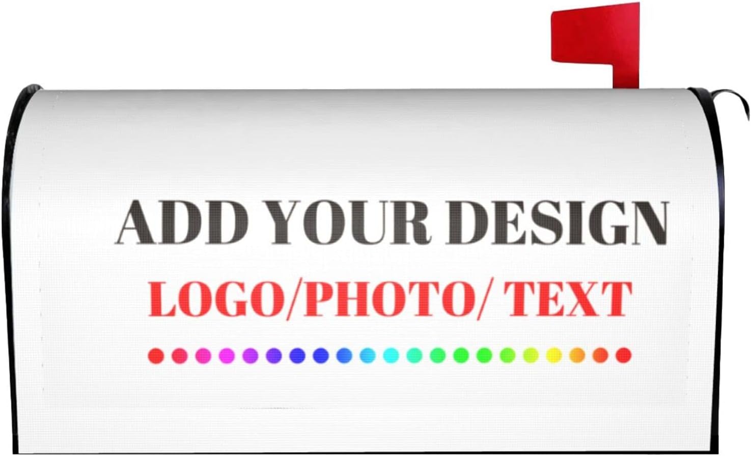 Custom Mailbox-Cover Personalized Post-Letter Box-Cover - Customized Magnetic Mail Box Cover Wrapped Standard Size for Home Garden Yard Courtyard Outside Decor (25.5x21 in)