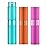 LISAPACK 8ML Atomizer Perfume Spray Bottle for Travel (3 PCS) Empty Cologne Dispenser, Portable Sprayer (Cyan, Rose Red, Orange)