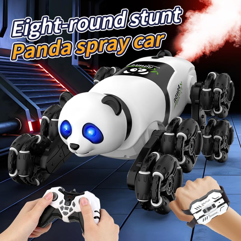 Voiture télécommandée de cascades panda jeu de course fille garçon - 2