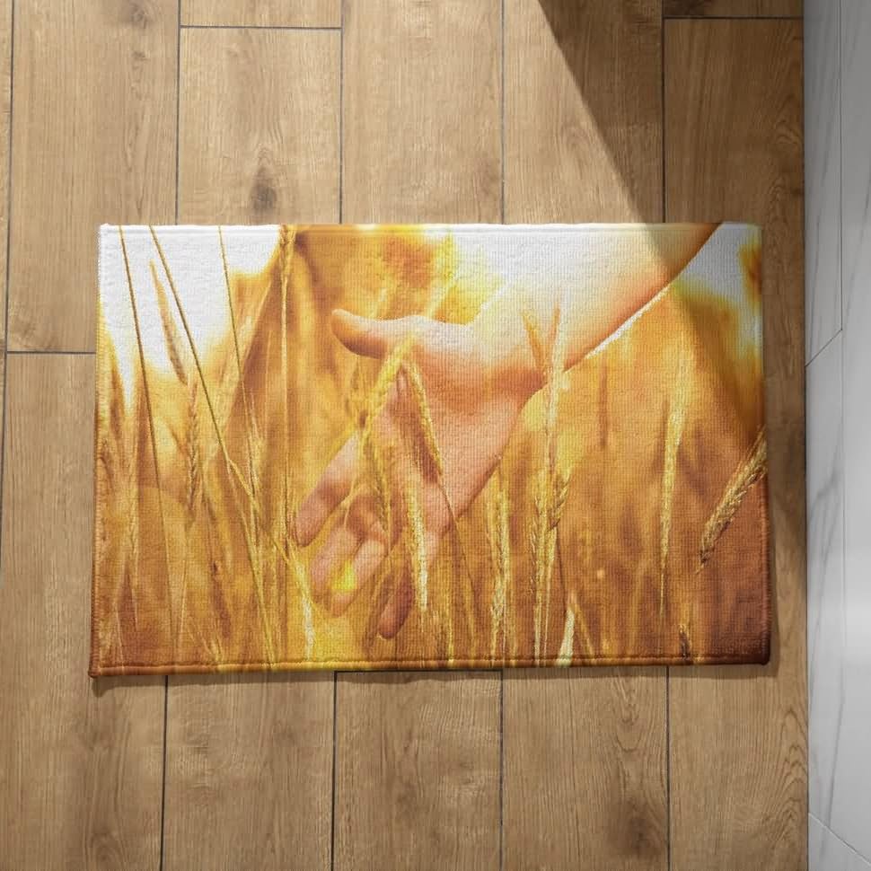 Tapis de cuisine indienne CEVAN 50x80cm lavable pour paillasson d'entrée