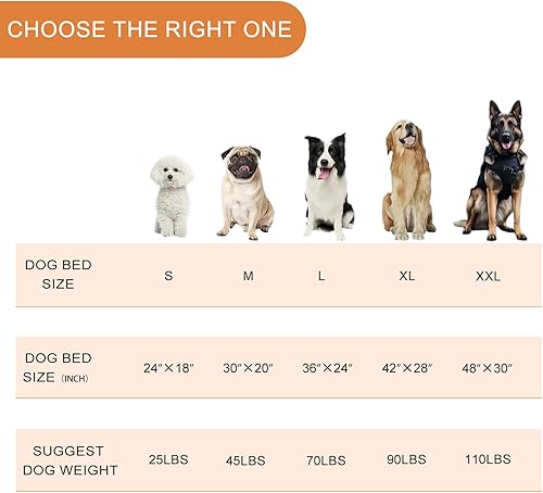 Miniatura 7 de VANKEAN Tapete reversible para jaula de perro, cama elegante con forro impermeable y funda extraíble, lavable, almohadilla de apoyo firme para