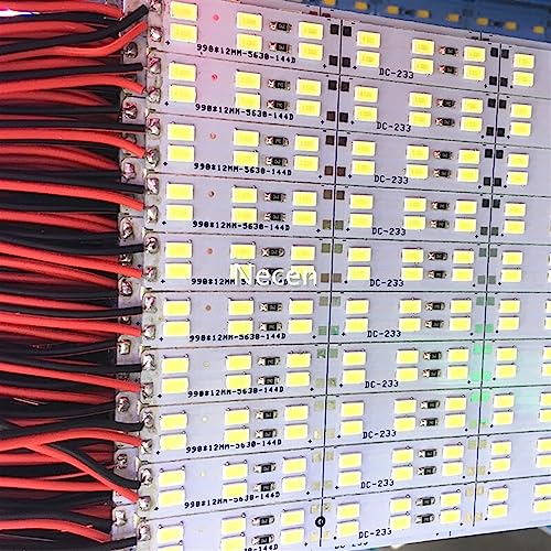 10 piezas luces LED barra rígida 50 cm 12V blanco miniatura 4