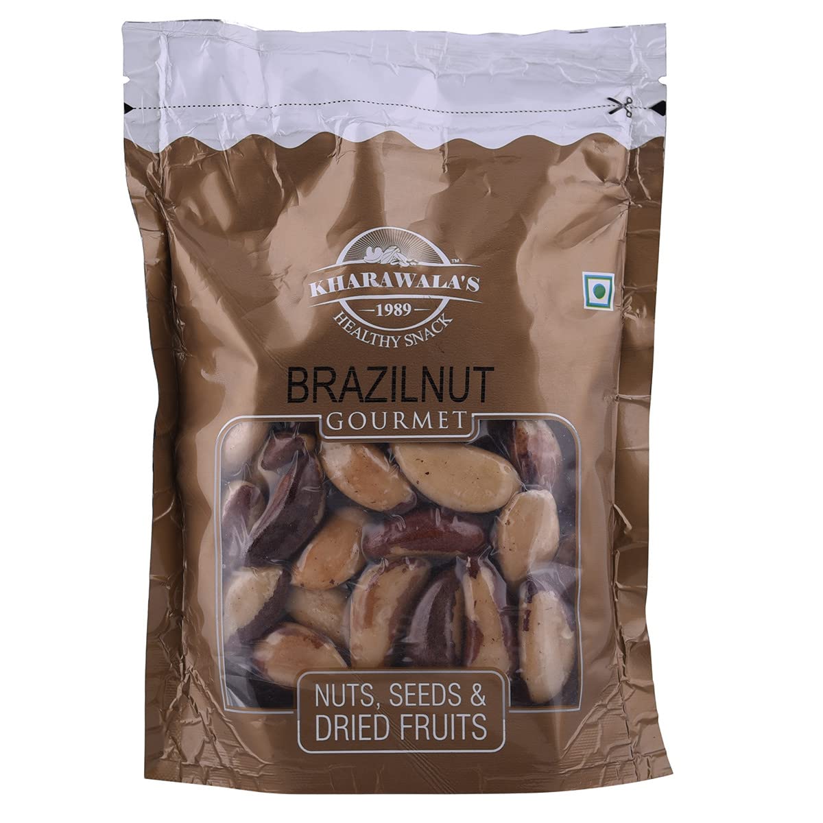 KHARAWALA's Jumbo Brazil Nut Pack of 2 x 200 Grams